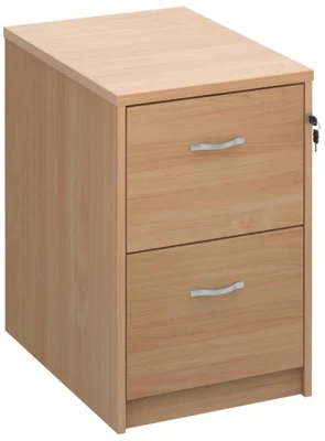Gentoo Wooden 2 Drawer Filing Cabinet with Silver Handles 730 x 480 x 650mm