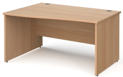 Gentoo Wave Desk with Panel End Leg 1400 x 990mm