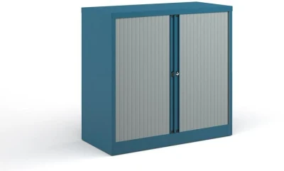 Bisley Metal Double Door Tambour Cupboard - 1015mm High