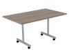 TC One Eighty Rectangular Table - 1400 x 725 x 700 - Grey Oak