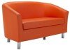 TC Tub Sofa with Metal Feet - Orange