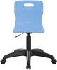 Titan Swivel Junior Chair with Black Base - (6-11 Years) 355-420mm Seat Height - Sky Blue