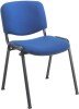 TC Club Black Frame Fabric Chair - Royal Blue