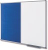 Nobo Magnetic Combi Notice Board 900mm x 600mm Blue