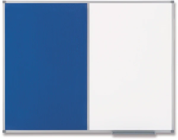 Nobo Magnetic Combi Notice Board 900mm x 600mm Blue