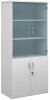 Gentoo Combination Unit with Glass Upper Doors 1790 x 800 x 470mm - White