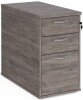 Gentoo Desk High 3 Drawer Pedestal 725 x 426 x 800mm - Grey Oak