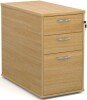 Gentoo Desk High 3 Drawer Pedestal 725 x 426 x 800mm - Oak