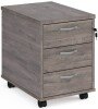 Gentoo 3 Drawer Pedestal 567 x 426 x 600mm - Grey Oak