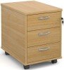 Gentoo 3 Drawer Pedestal 567 x 426 x 600mm - Oak