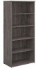 Gentoo Bookcase 1790 x 800 x 470mm - Grey Oak