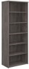 Gentoo Bookcase 2140 x 800 x 470mm - Grey Oak