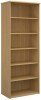 Gentoo Bookcase 2140 x 800 x 470mm - Oak