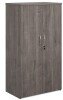 Gentoo Double Door Cupboard with 3 Shelves 1440 x 800 x 470mm - Grey Oak