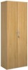 Gentoo Double Door Cupboard with 5 Shelves 2140 x 800 x 470mm - Oak