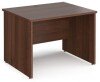 Dams Maestro 25 Rectangular Desk with Panel End Legs - 1000 x 800mm - Walnut