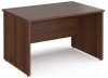 Dams Maestro 25 Rectangular Desk with Panel End Legs - 1200 x 800mm - Walnut