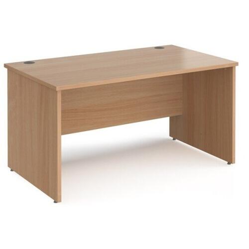 Dams Maestro 25 Rectangular Desk with Panel End Legs - 1400 x 800mm - Beech