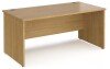 Dams Maestro 25 Rectangular Desk with Panel End Legs - 1600 x 800mm - Oak