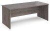 Dams Maestro 25 Rectangular Desk with Panel End Legs - 1800 x 800mm - Grey Oak