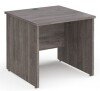 Dams Maestro 25 Rectangular Desk with Panel End Legs - 800 x 800mm - Grey Oak