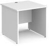 Dams Maestro 25 Rectangular Desk with Panel End Legs - 800 x 800mm - White