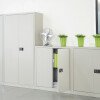 Bisley Steel Contract Cupboard with 4 Shelves - Bespoke Colour - Grey