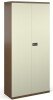 Bisley Steel Contract Cupboard with 4 Shelves - Bespoke Colour - Coffee & Cream