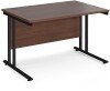 Dams Maestro 25 Rectangular Desk with Twin Cantilever Legs - 1200 x 800mm - Walnut