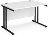 Dams Maestro 25 Rectangular Desk with Twin Cantilever Legs - 1200 x 800mm - White