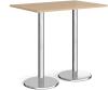 Dams Pisa Rectangular Poseur Table - 1200mm - Kendal Oak