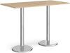 Dams Pisa Rectangular Poseur Table - 1600mm - Kendal Oak