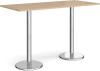 Dams Pisa Rectangular Poseur Table - 1800mm - Kendal Oak