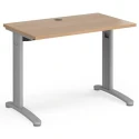 Dams TR10 Rectangular Desk with Cable Managed Legs - 1000mm x 600mm