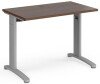 Dams TR10 Rectangular Desk with Cable Managed Legs - 1000mm x 600mm - Walnut
