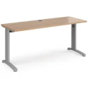 Dams TR10 Rectangular Desk with Cable Managed Legs - 1600mm x 600mm
