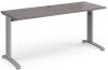 Dams TR10 Rectangular Desk with Cable Managed Legs - 1600mm x 600mm - Grey Oak