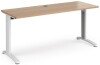 Dams TR10 Rectangular Desk with Cable Managed Legs - 1600mm x 600mm - Beech