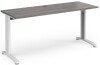 Dams TR10 Rectangular Desk with Cable Managed Legs - 1600mm x 600mm - Grey Oak