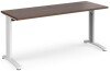 Dams TR10 Rectangular Desk with Cable Managed Legs - 1600mm x 600mm - Walnut