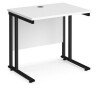 Dams Maestro 25 Rectangular Desk with Twin Cantilever Legs - 800 x 600mm - White