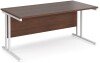 Dams Maestro 25 Rectangular Desk with Twin Cantilever Legs - 1600 x 800mm - Walnut