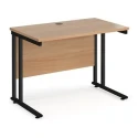 Dams Maestro 25 Rectangular Desk with Twin Cantilever Legs - 1000 x 600mm