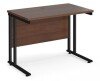 Dams Maestro 25 Rectangular Desk with Twin Cantilever Legs - 1000 x 600mm - Walnut