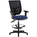 Altino Mesh Back Draughtsmans Chair with Adjustable Arms