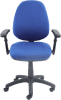 Dams Vantage 200 Operator Chair with Adjustable Arms - Blue