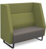Dams Encore² High Back 2 Seater Sofa 1200mm wide With Black Sled Frame