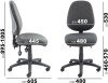 Gentoo Vantage 200 - 3 Lever Asynchro Operators Chair - Charcoal