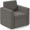 Dams Oslo Square Back Reception 1 Seater Sofa 800mm Wide - Present Grey