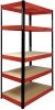 RB Boss FastLok 5 Tier Red/Black Powder Coated Freestanding Shelving - 1800 x 900 x 400mm